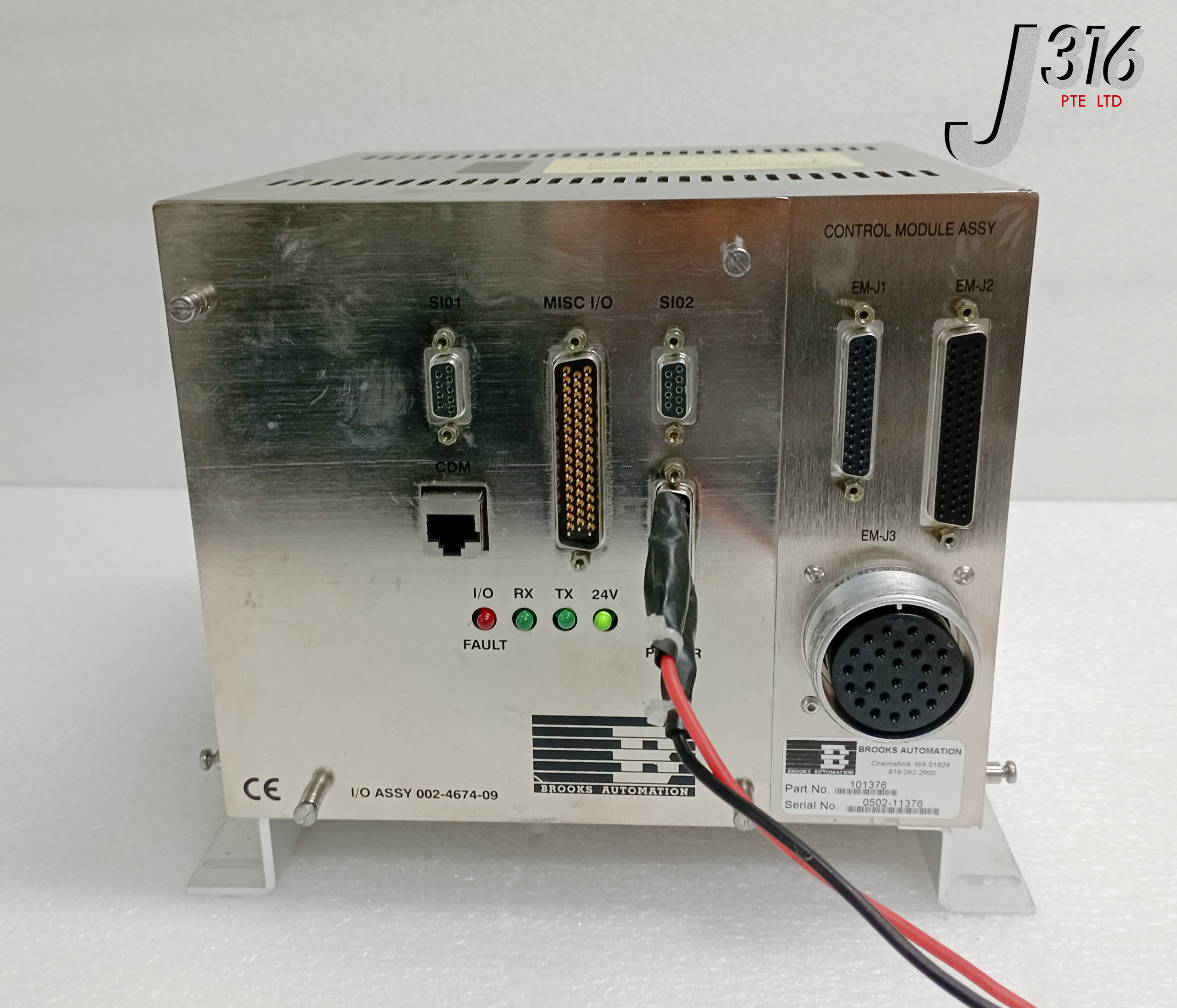 27868 BROOKS ROBOT CONTROL MODULE, I/O ASSY PN: 002-4674-09 101376